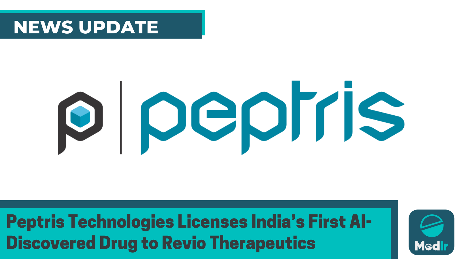 Peptris Technologies Licenses India’s First AI-Discovered Drug to Revio Therapeutics