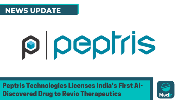 Peptris Technologies Licenses India’s First AI-Discovered Drug to Revio Therapeutics
